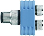 FSM4-2SKP3/S55/S56 | M12-M8/M8 Y-splitter, 4p, male-female/female