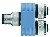 FSM5-2FKM5.4/S55 | M12-M12/M12 Y-splitter, 4p, male-female/female
