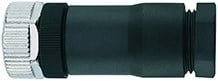 PT-WAKC4K | M12 connector, 4p, female 0°, screw terminal
