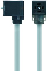 VC22-24.1-2/P00 | Valve connector, 3p, female 0°, 2 m, PVC, 24VAC/DC, type C