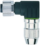 WAKC5K | M12 connector, 5p, female 0°, field-wireable