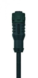 AL-WAKK4-10/S370/S545 | M12 connector, 4p, female 0°, 10 m, PUR, black nut