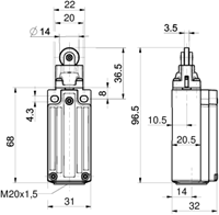steute Ex ES 97 RL-11-3GD positieschakelaar