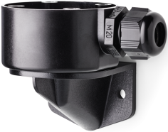 BDV 841 512 900 | Connection module, vertical mounting, black, plastic