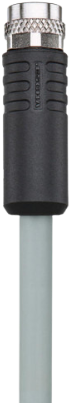 AL-SWKPS8-10/P00 | M8 connector, 8p, female 0°, 10m, PVC, shielded