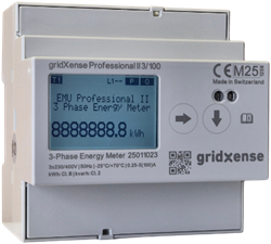 gridXense Professional II 3/100 LoRa | 3-phase kWh meter 3/100 A, direct measurement