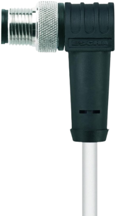HT-WWAS12-5/S2430 | M12 connector, 12p, male 90°, 5 m, PTFE, high temp.