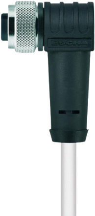 HT-WWAK8-2/S2430 | M12 connector, 8p, female 90°, 2 m, PTFE, high temp.