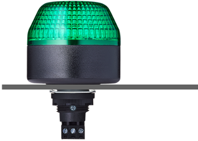 IBL 802 506 405 | Steady Beacon, 24 VAC/DC, IP65, green, panel mount, LED
