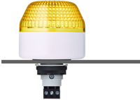 IBL 802 107 405 | Steady Beacon, 24 VAC/DC, IP65, yellow, panel mount, LED