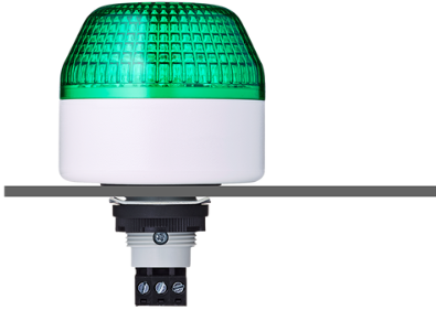IBL 802 106 404 | Steady Beacon, 12 VAC/DC, IP65, green, panel mount, LED