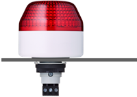 IBL 802 102 405 | Steady Beacon, 24 VAC/DC, IP65, red, panel mount, LED