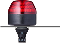 IBL 802 502 404 | Steady Beacon, 12 VAC/DC, IP65, red, panel mount, LED