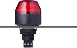 ICM 801 522 313 | Strobe Beacon, 230 VAC, IP65, plastic, red, panel mount, LED