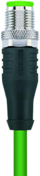 IE-WASSY4.082-5-IE-SSPS4.027/S3400 | M12/M8 cable, 4p, male 0°/male 0°, 5 m, PUR, Cat 5e