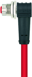 IE-WFKFDSY4.029-10/16/S3800/S38 | M12 conn, 4p, female 90°, 10 m, back wall, ind. ethernet