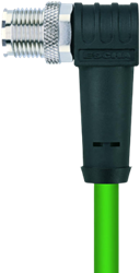 IE-WWASSX8.066-1-IE-RJ45SS8.002/S3500 | M12/RJ45 cable, 8p, male 90°/male 0°, 1 m, Cat 7