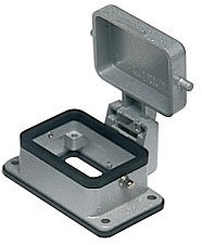 CHI 06 LCS | Bulkhead Mounting Housing, Size 44.27, Alu, 2 Pegs, metal cover