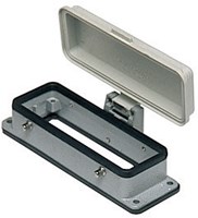 CHI 24 CS | Bulkhead Mounting Housing, Size 104.27, Alu, 4 Pegs, metal cover