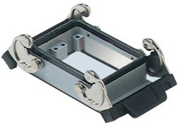 CHI 50 | Bulkhead Mounting Housing, Size 66.40, Alu, 2 Levers