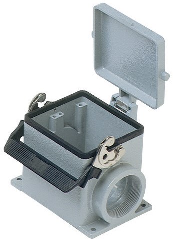 CHP 32 LS42 | Bulkhead Mounting Housing, Size 77.62, Alu, 1 lever, 1xPG42 side, metal cover