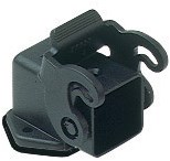 CK 03 IAN | Bulkhead Mounting Housing, Angled, Size 21.21, Plastic, 1 Lever, Black