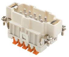 CSHM 10 | Male Insert, Size 57.27, 10P+PE, Silver, SQUICH, 16A, 500V