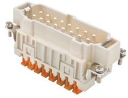 CSHM 16 | Male Insert, Size 77.27, 16P+PE, Silver, SQUICH, 16A, 500V