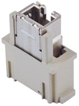 CX 01 J8F | Female Insert, MIXO, 1MU, 8P+GND, 1A, 50V, RJ45