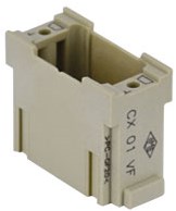 CX 01 VF | Female Insert, 1 MU, 9P+GND, Crimp, 5A, 50V, D-SUB