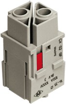 CX 02 GF | Female Insert, MIXO, 2MU, 2P, Crimp, 100A, 1000V, No.1-2