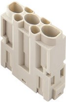 CX 3/4 XDM | Male Insert, MIXO, 1MU, 3+4P, Crimp, 40+10A, 830V