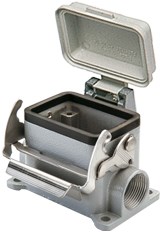 JCVP 06 LP | Bulkhead Mounting Housing, Size 44.27, JEI Alu, 1 lever, 1xPG16 side, Cover