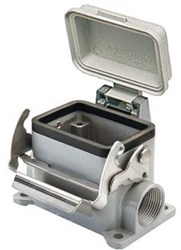 JMVP 06 LP20 | Bulkhead Mounting Housing, Size 44.27, JEI Alu, 1 lever, 1xM20 side, Cover