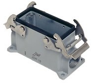 JMVP 16.25 | Bulkhead Mounting Housing, Size 77.27, JEI Alu, 2 levers, 1xM25 side