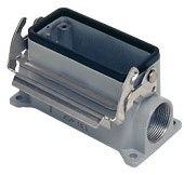 JMVP 16 L25 | Bulkhead Mounting Housing, Size 77.27, JEI Alu, 1 lever, 1xM25 side