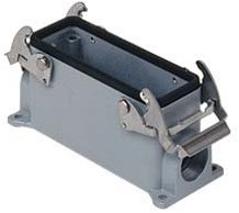 JMVP 24.25 | Bulkhead Mounting Housing, Size 104.27, JEI Alu, 2 levers, 1xM25 side