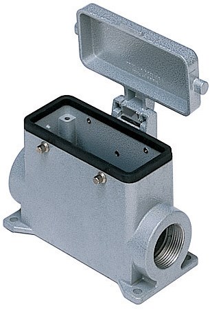 MAP 16 CS232 | Surface Mounting Housing, High, Size 77.27, Alu, 4 Pegs, 2xM32 side, metal cover