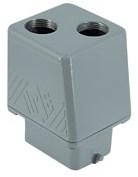 MBV 06 L225 | Hood, Size 44.27, Big Alu, 2 Pegs, 2xM25  Top, Extended Terminal Compartment