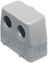 MFF 24.225 | Hood, High, Size 104.27, Alu, 4 Pegs, 2xM25  Front, No Adaptor