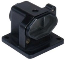 MGK IAP20 | Bulkhead Mounting Housing, Angled, Size 21.21, IP68 Alu, Screw Locking, 1xM20 side