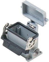 MHP 10 LS220 | Surface Mounting Housing, Size 57.27, Alu, 1 Lever, 2xM20 side, metal cover