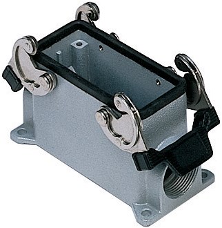 CHP 16.2 | Bulkhead Mounting Housing, Size 77.27, Alu, 2 levers, 2xPG21 side