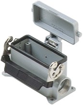MHP 16 LS225 | Surface Mounting Housing, Size 77.27, Alu, 1 Lever, 2xM25  side, metal cover