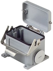 CHP 48 LS | Bulkhead Mounting Housing, Size 104.62, Alu, 1 lever, 2xPG36 side, metal cover