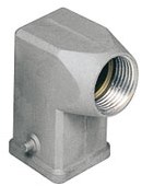 MKAS VA20 | Hood, Angled, Size 21.21, EMC Zinc, 2 Pegs, 1xM20 side