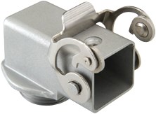 MKAX IAF25 | Bulkhead Screw Housing, Angled, Size 21.21, Zinc, 1 Lever Stainless Steel, 1xM25 External