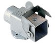 MKA AP20 | Bulkhead Mounting Housing, Angled, Size 21.21, Zinc, 1 Lever Steel, 1xM20 side, Closed Bottom
