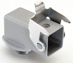 MKA IAF25 | Bulkhead Screw Housing, Angled, Size 21.21, Zinc, 1 Lever Steel, 1xM25 External