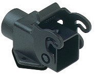 MK IAPN20 | Bulkhead Mounting Housing, Angled, Size 21.21, Plastic, 1 Lever, 1xM20 side, Black